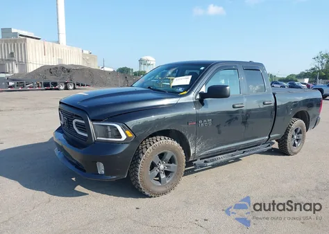 2018 Ram 1500 Express 4X4 6'4 Box from USA, damaged, VIN 1C6RR7FG3JS351413